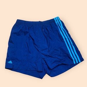 Vintage Adidas Y2K Shorts Men’s Medium Blue Vtg 2000s Windbreakers